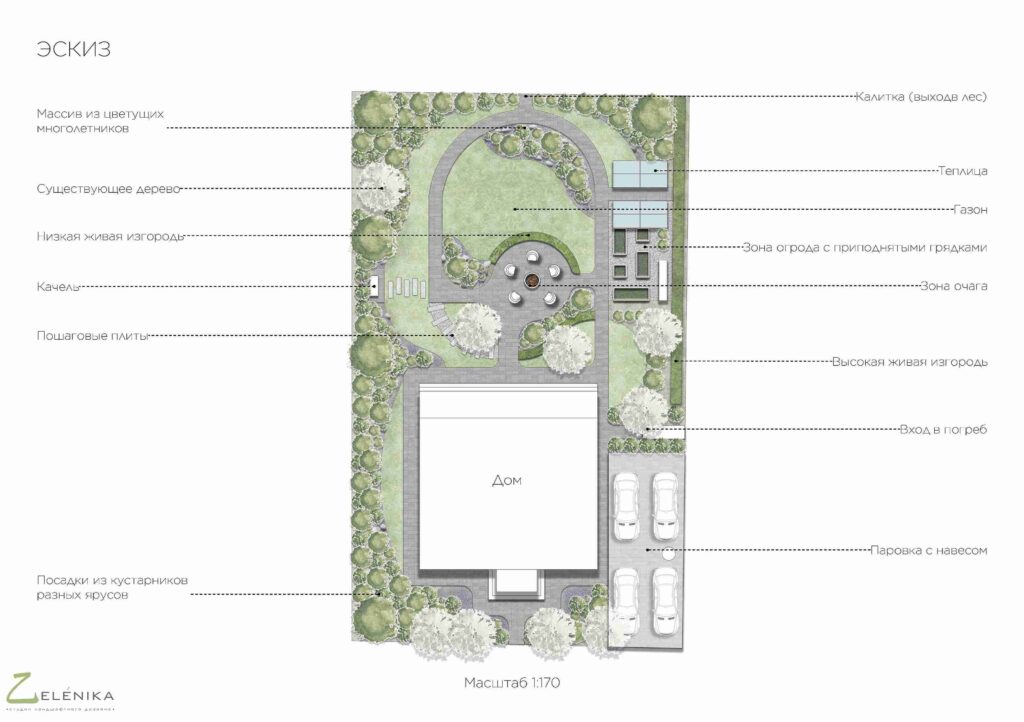 ДПК Матвейково, Эскиз